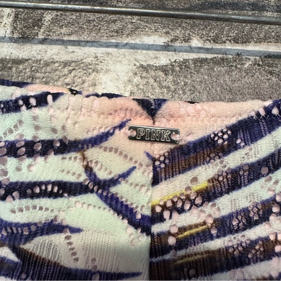 NWT Victoria’s Secret PINK mini bikini bottom leaf print - Picture 7 of 8
